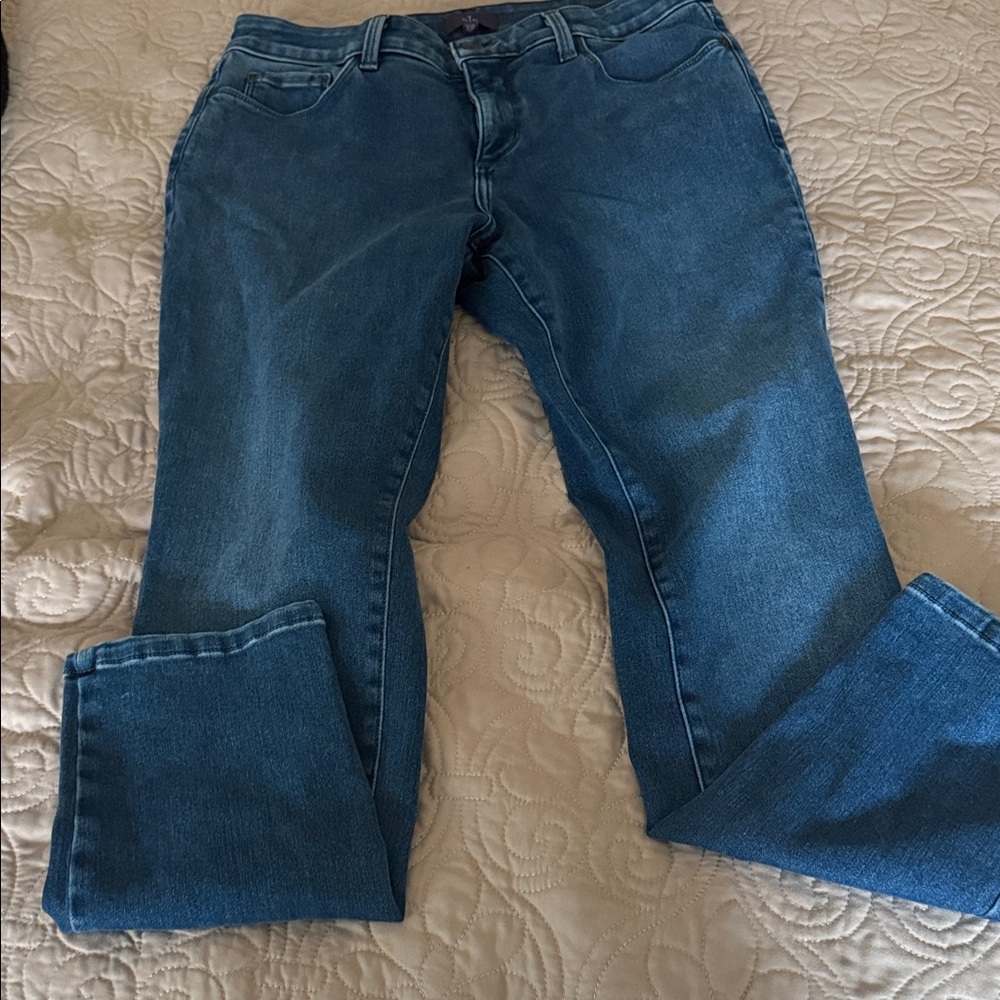 NYDJ Women's Straight Leg Jeans in Deep Blue (10P)
